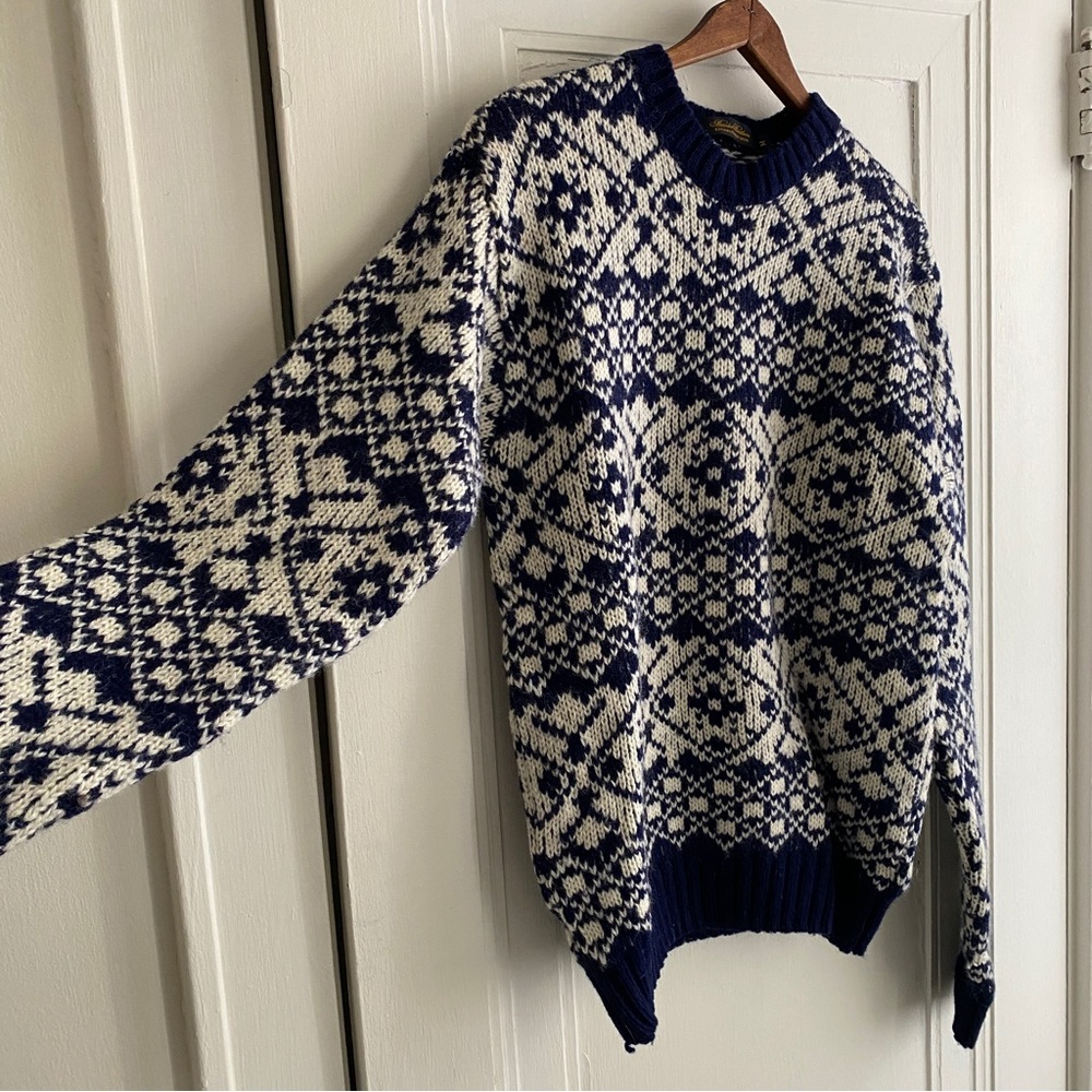 Brooks Brothers Nordic Snowflake Wool Sweater
